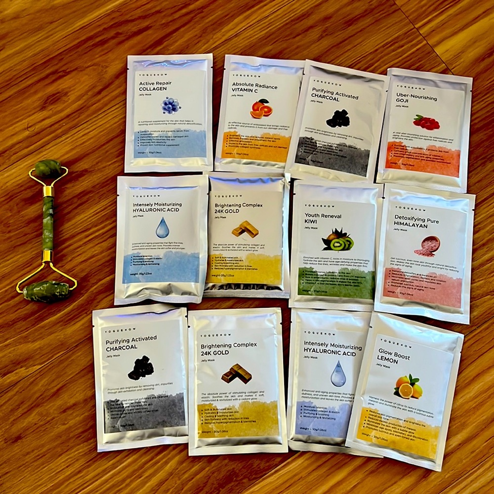 Jelly face mask collection 2 + jade roller